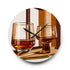 Bourbon Whiskey Glasses Art Mid Century Modern Barware Acrylic Wall Clock - Stylish Home Décor - Mid Century Modern Gal