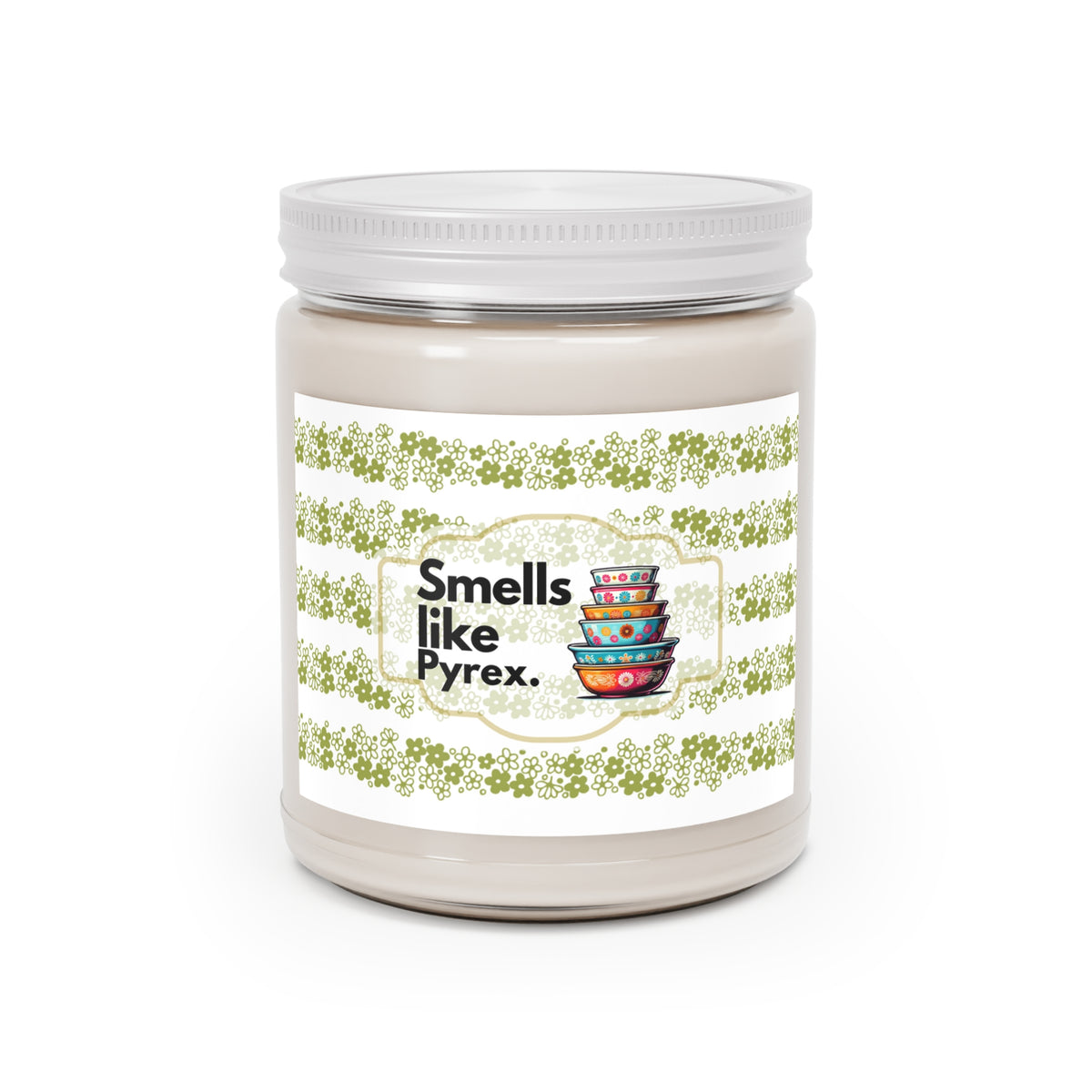 Pyrex Lover, Kitschy Cute Retro Gift Idea, Pyrex Collector Scented Candles, 9oz - Mid Century Modern Gal