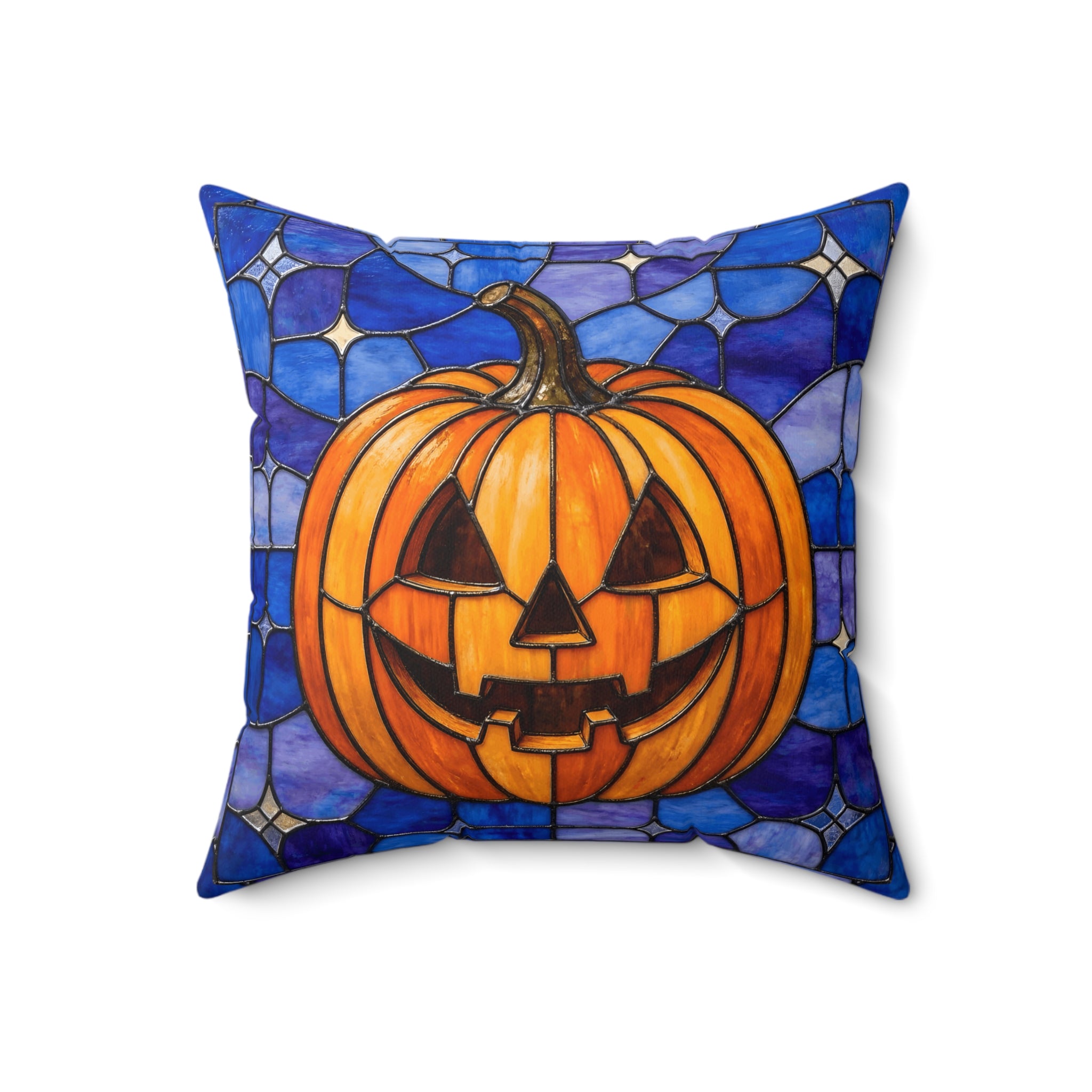 Halloween Stained Glass Style Jack-o&