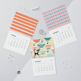 Pyrex Vintage Kitchen, Kitschy Atomic Kitties, Pyrex Lover Wall Calendars (2024) Calendar 14" x 11.5" / Glossy