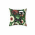 Mid Century Modern Christmas Pillow, Atomic Cat, Starbursts, Sputnik Designs, Green, Red Pillow And Insert Home Decor 14" × 14"