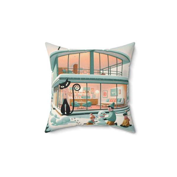 Mid Century Modern Winter Wonderland, Mid Century Designed Home, Snowman, Winter MCM Home Decor