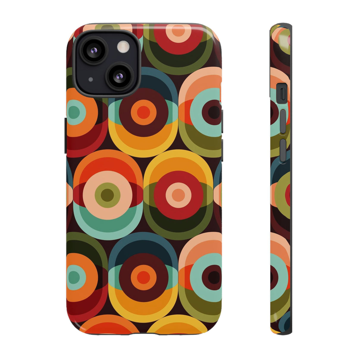 Retro Groovy Space Orb, Funky Fun Tough Phone Case