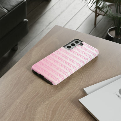 Pink Pyrex Gooseberry Striped Phone Case, Stylish Phone Cover, Tough Protective Case, Cute Cell Phone Case, Trending Gift for Her