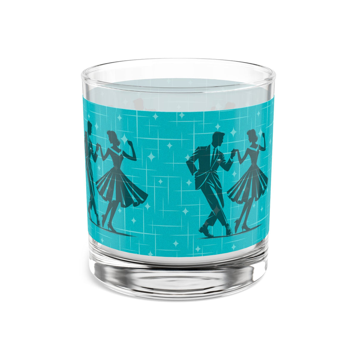 Vintage Sway Swing Dance Rocks Glass – 10oz Cocktail Tumbler for Retro Style Lovers - Mid Century Modern Gal