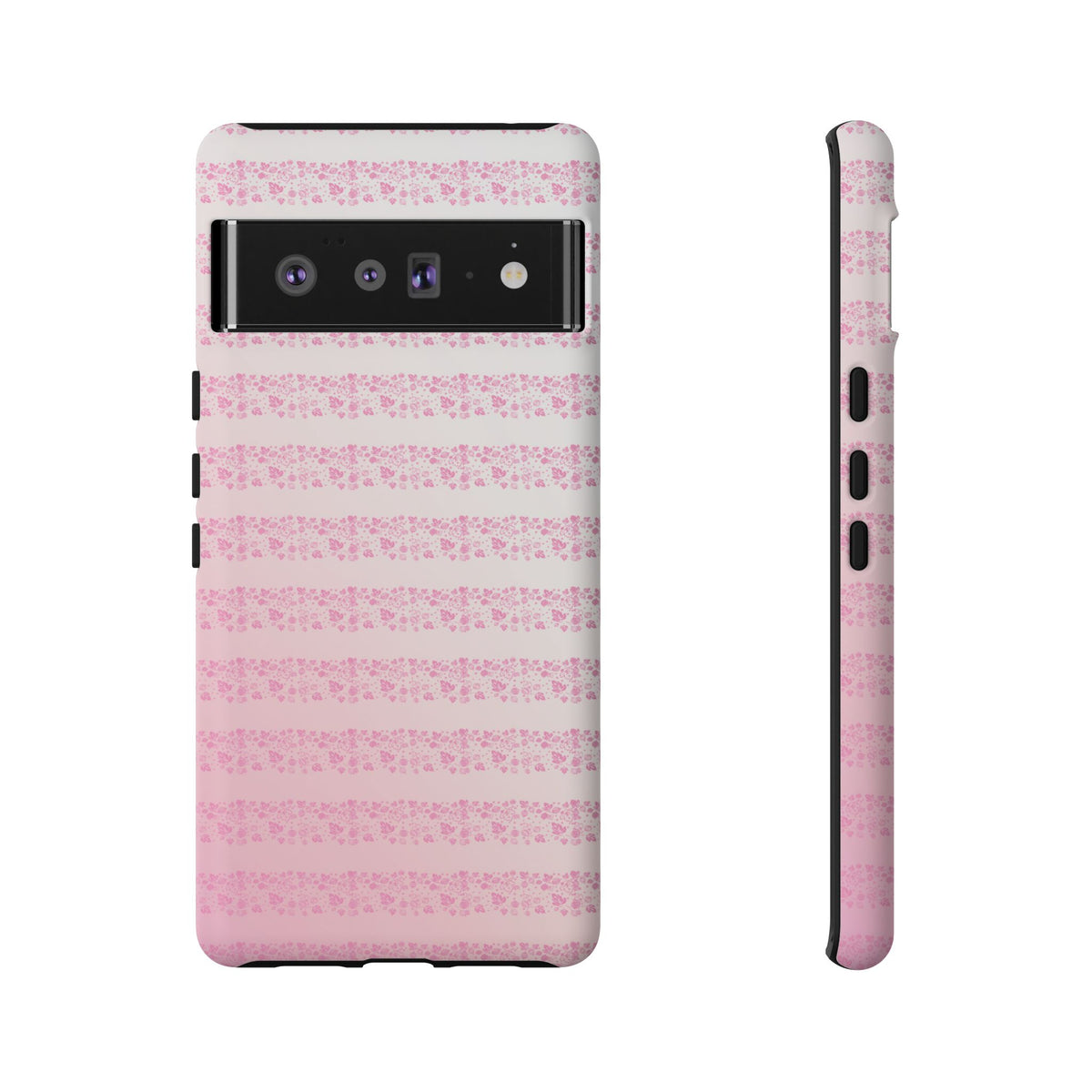 Pink Pyrex Gooseberry Striped Phone Case, Stylish Phone Cover, Tough Protective Case, Cute Cell Phone Case, Trending Gift for Her