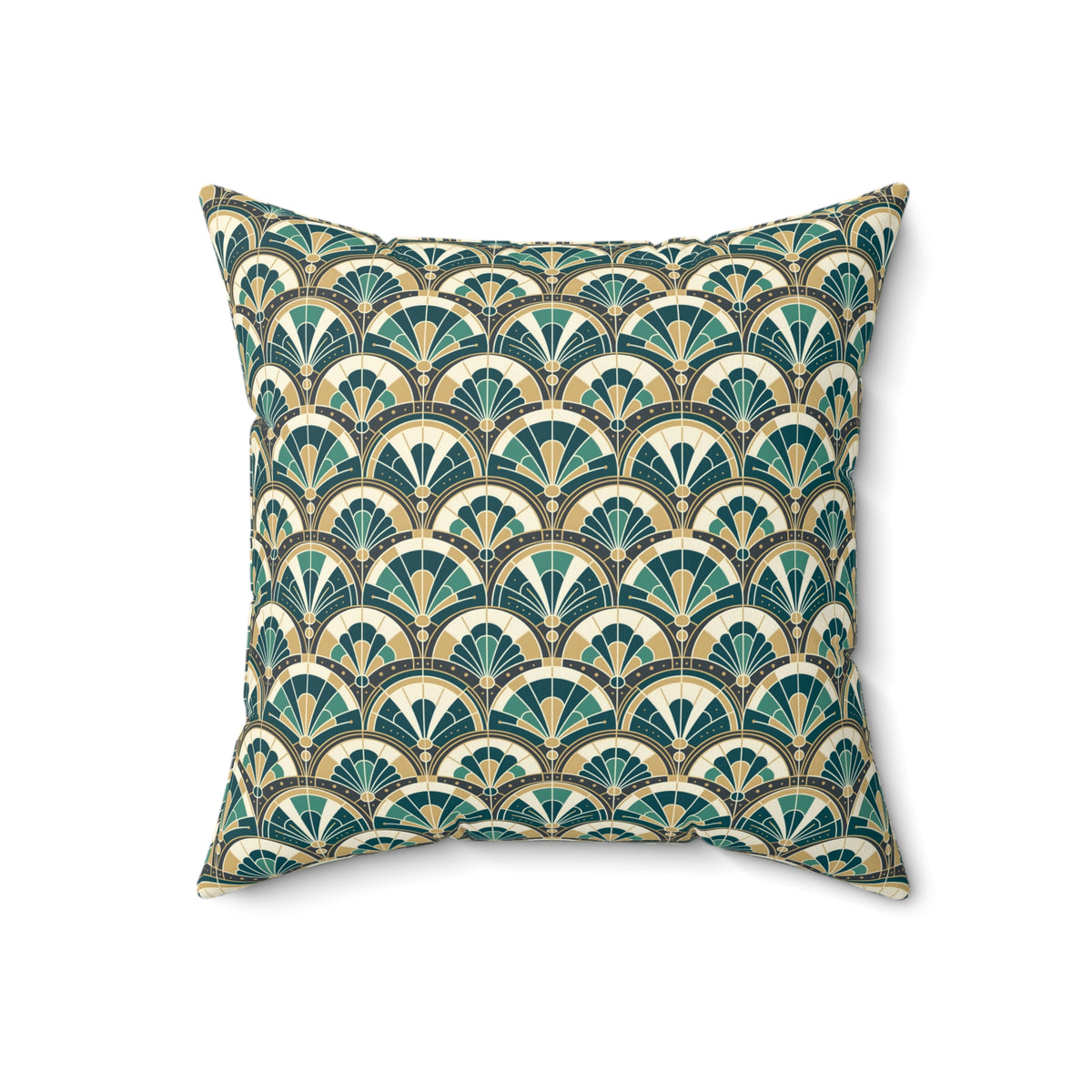 Art Deco Peacock Inspired Pillow Cover and Insert - Mid Century Modern Gal