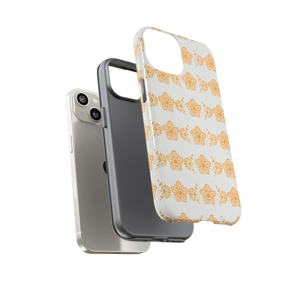 Pyrex Golden Butterfly Floral Phone Case, Tough Cases for Stylish Protection, Gift for Her, Durable, Trendy Floral Design, Cell Phone Cover