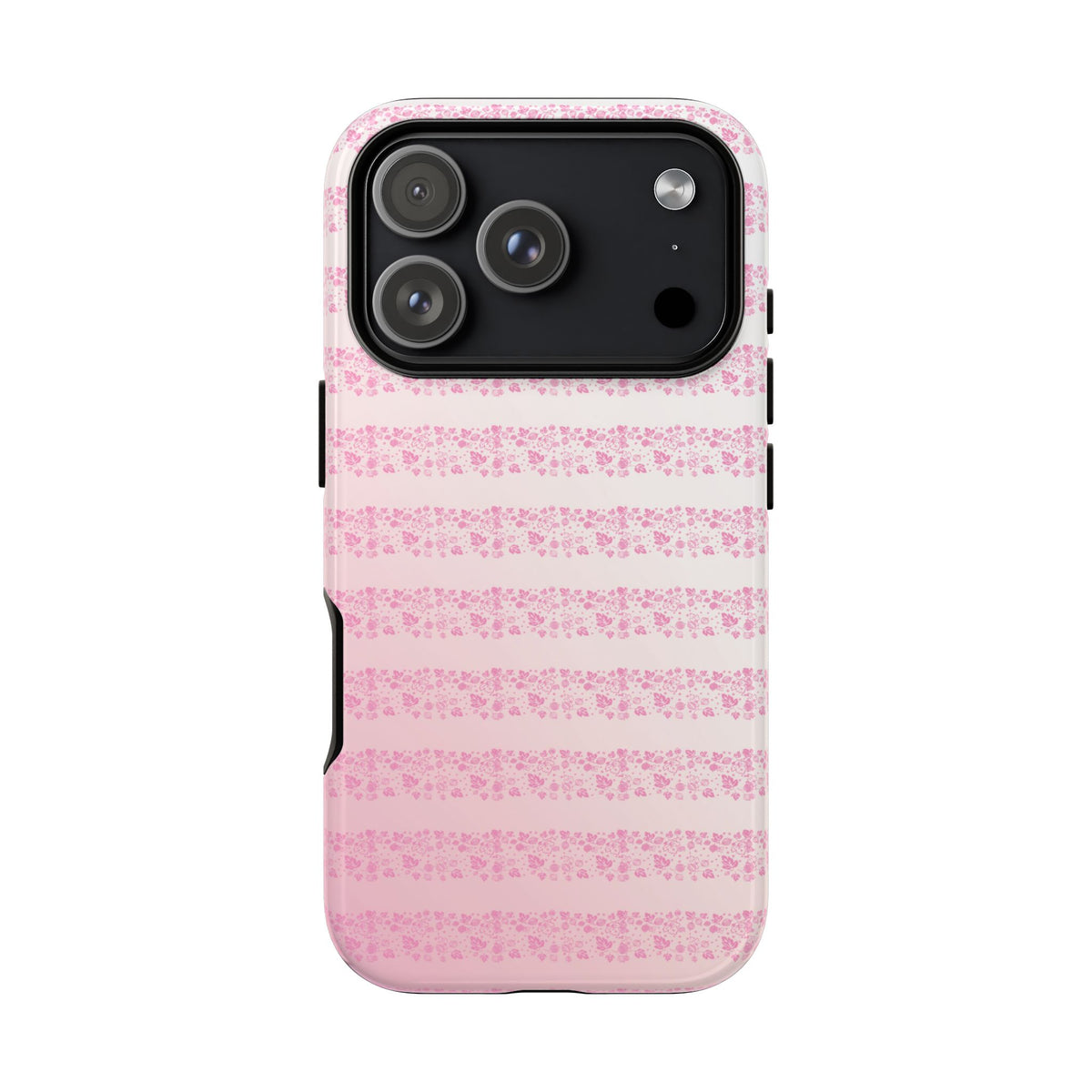 Pink Pyrex Gooseberry Striped Phone Case, Stylish Phone Cover, Tough Protective Case, Cute Cell Phone Case, Trending Gift for Her