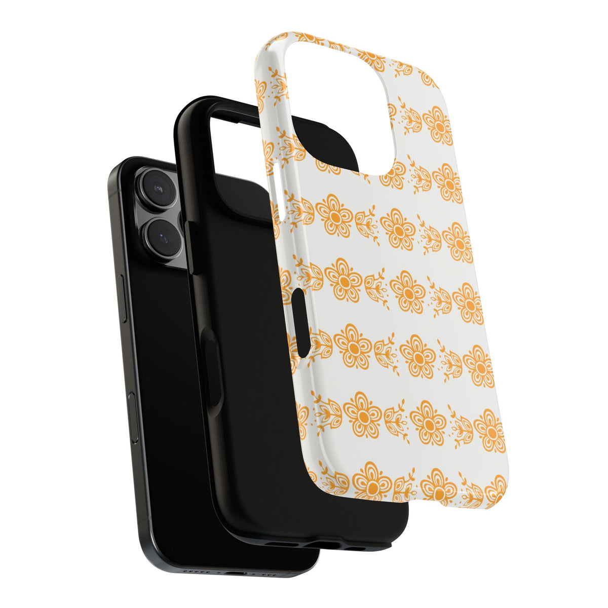 Pyrex Golden Butterfly Floral Phone Case, Tough Cases for Stylish Protection, Gift for Her, Durable, Trendy Floral Design, Cell Phone Cover
