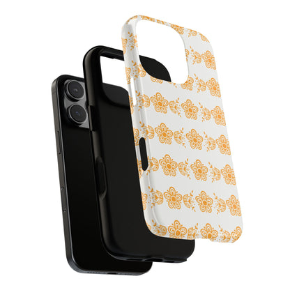 Pyrex Golden Butterfly Floral Phone Case, Tough Cases for Stylish Protection, Gift for Her, Durable, Trendy Floral Design, Cell Phone Cover