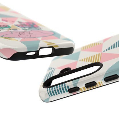 Atomic Cats Reading, Book Talk, Book Lover, Retro Chic Phone Case with Retro Vibe - Cozy Living Room Design