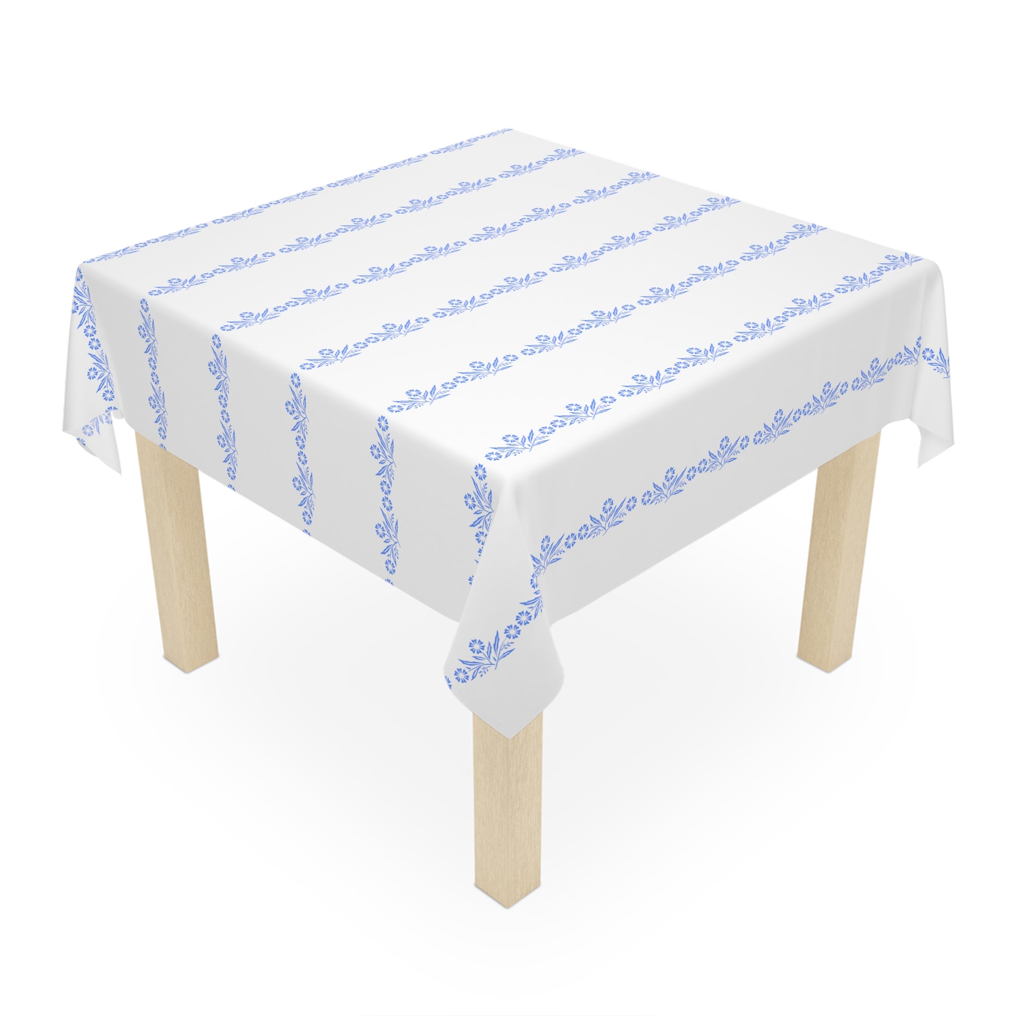 Pyrex Corning Blue Cornflower Mod 50s Tablecloth