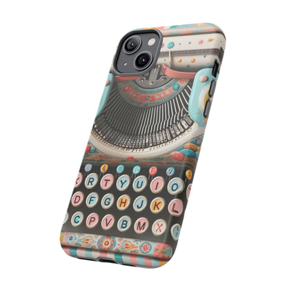 Retro Typewriter Mid Mod Kitschy  Quirky Fun Smart Phone, Tough Cases