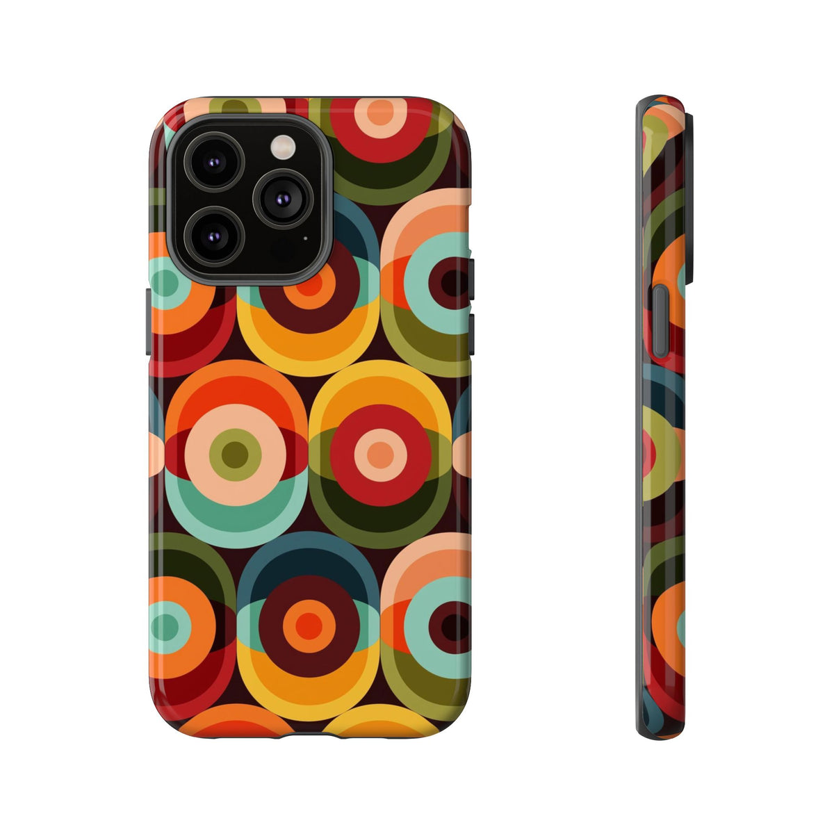Retro Groovy Space Orb, Funky Fun Tough Phone Case