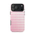 Pink Pyrex Gooseberry Striped Phone Case, Stylish Phone Cover, Tough Protective Case, Cute Cell Phone Case, Trending Gift for Her - Mid Century Modern Gal