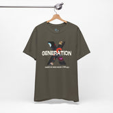 Generation X Retro Tee, Raised On Hose Water And Neglect Unisex Jersey Short Sleeve Tee - Mid Century Modern Gal