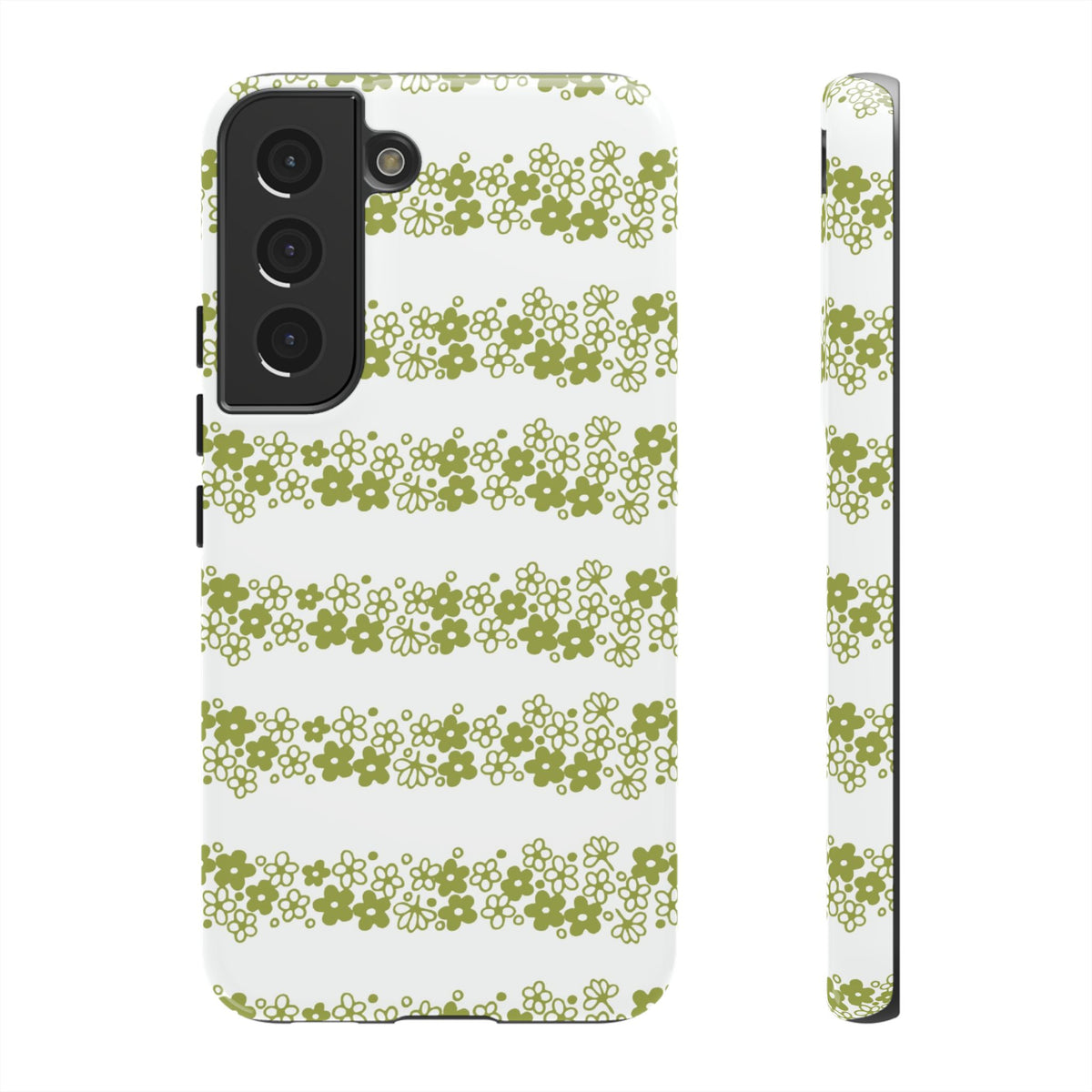 Pyrex Crazy Daisy Spring BlossonFloral Phone Case: Tough Cases with Elegant Green Floral Design, Durable Phone Cover