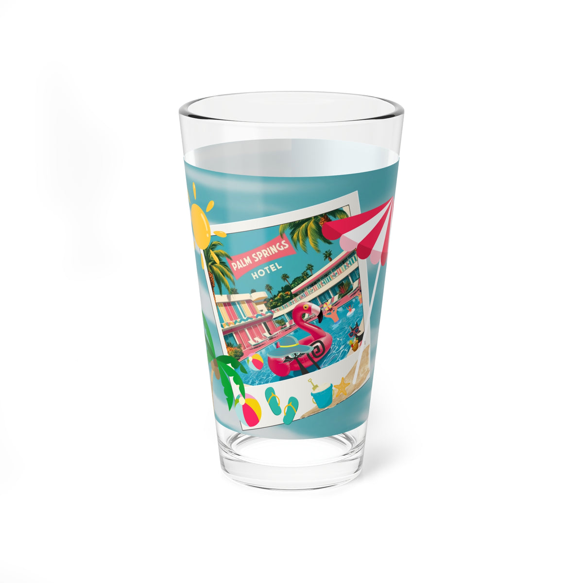 Old Palm Springs California Kitschy Mod Flamingos, Atomic Cats, Retro Palm Springs Mid Century Modern Barware - Mid Century Modern Gal
