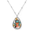 Atomic Cat Atomic Retro MCM  Oval Necklace - Mid Century Modern Gal
