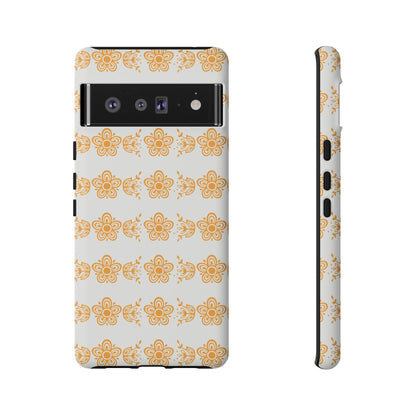 Pyrex Golden Butterfly Floral Phone Case, Tough Cases for Stylish Protection, Gift for Her, Durable, Trendy Floral Design, Cell Phone Cover