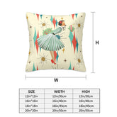 Mid Century Modern Christmas Kitsch, Mod Gal Franciscan Starburst Designed Holiday Pillow Covers - Mid Century Modern Gal