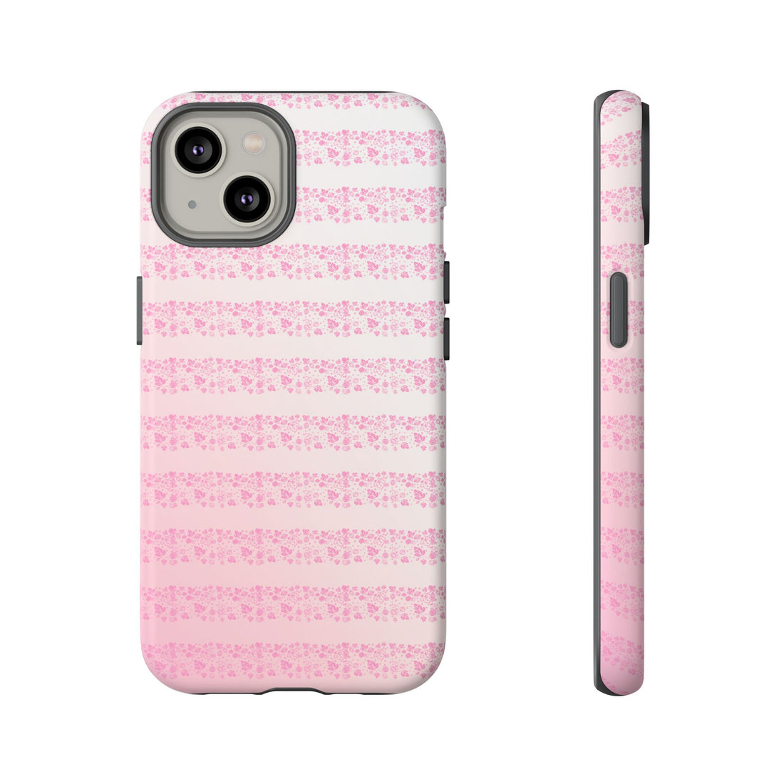 Pink Pyrex Gooseberry Striped Phone Case, Stylish Phone Cover, Tough Protective Case, Cute Cell Phone Case, Trending Gift for Her - Mid Century Modern Gal