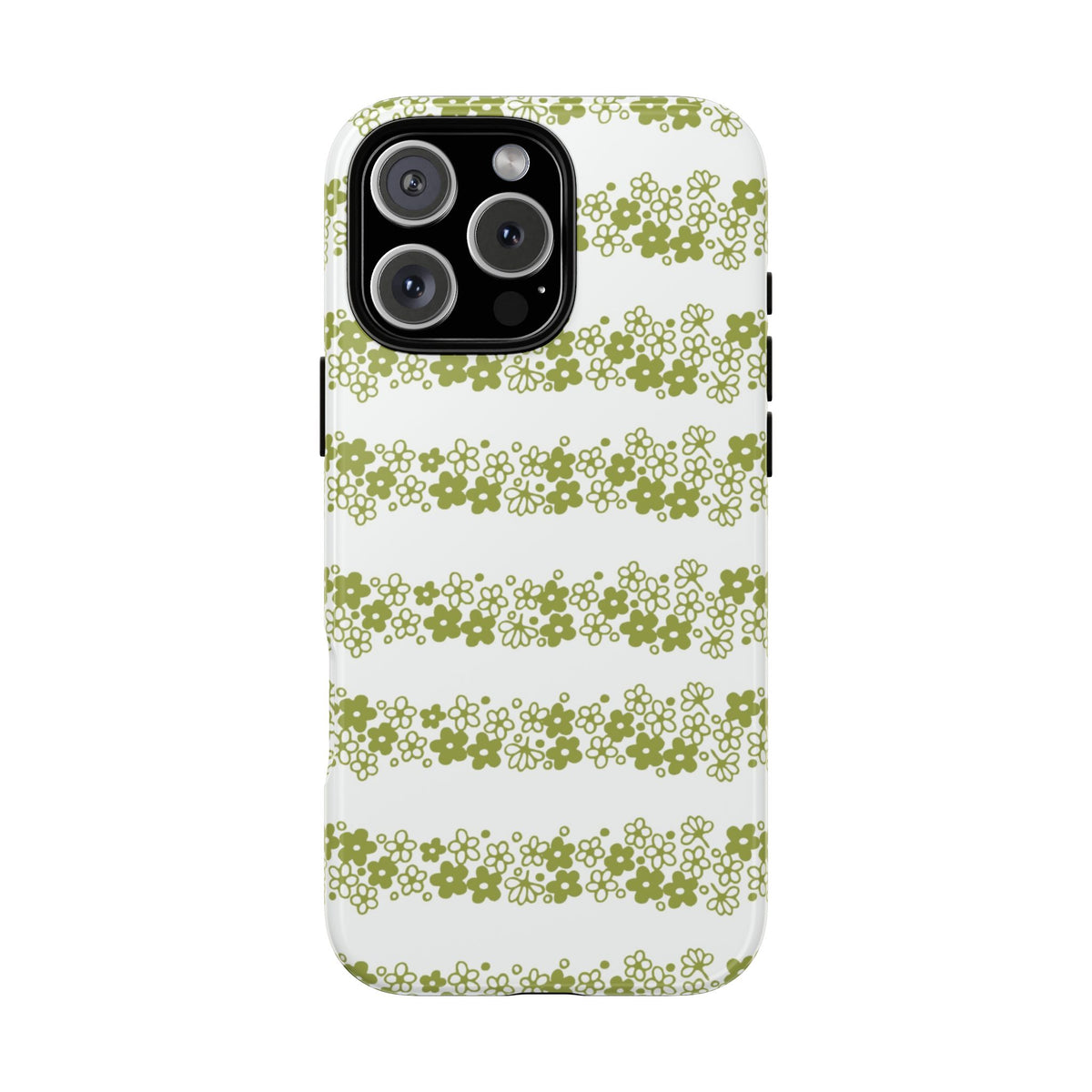 Pyrex Crazy Daisy Spring BlossonFloral Phone Case: Tough Cases with Elegant Green Floral Design, Durable Phone Cover