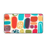 Mid Century Modern Amoeba Designed Geometric Colorful Modern Desk Mat - Mid Century Modern Gal