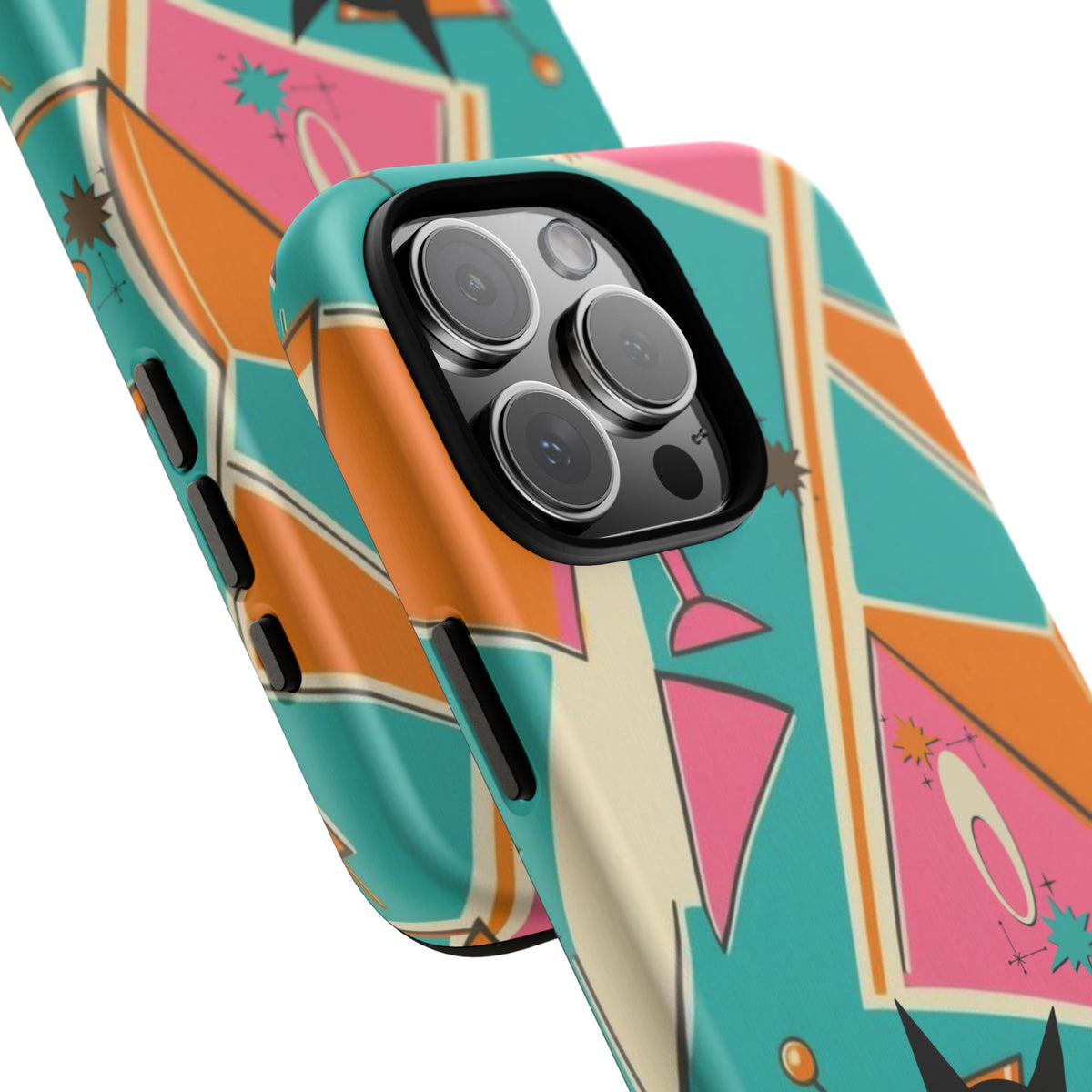Atomic Cat Mid Mod Retro Cat Phone Case - Tough Cases for Stylish Cat Lovers