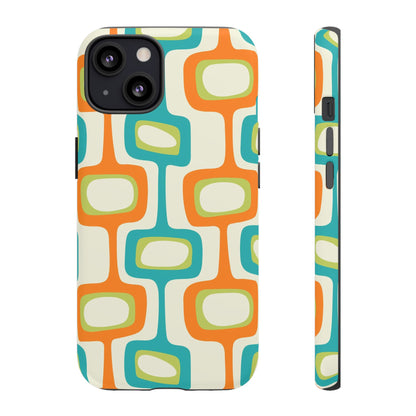 Mid Century Modern Groovy Googie Design, Colorful Smart Phone Tough Cases - Mid Century Modern Gal