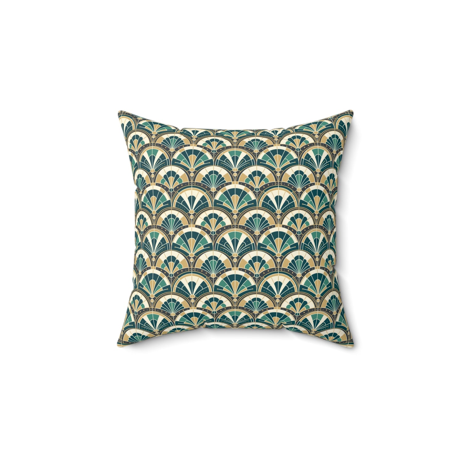 Art Deco Peacock Inspired Pillow Cover and Insert - Mid Century Modern Gal