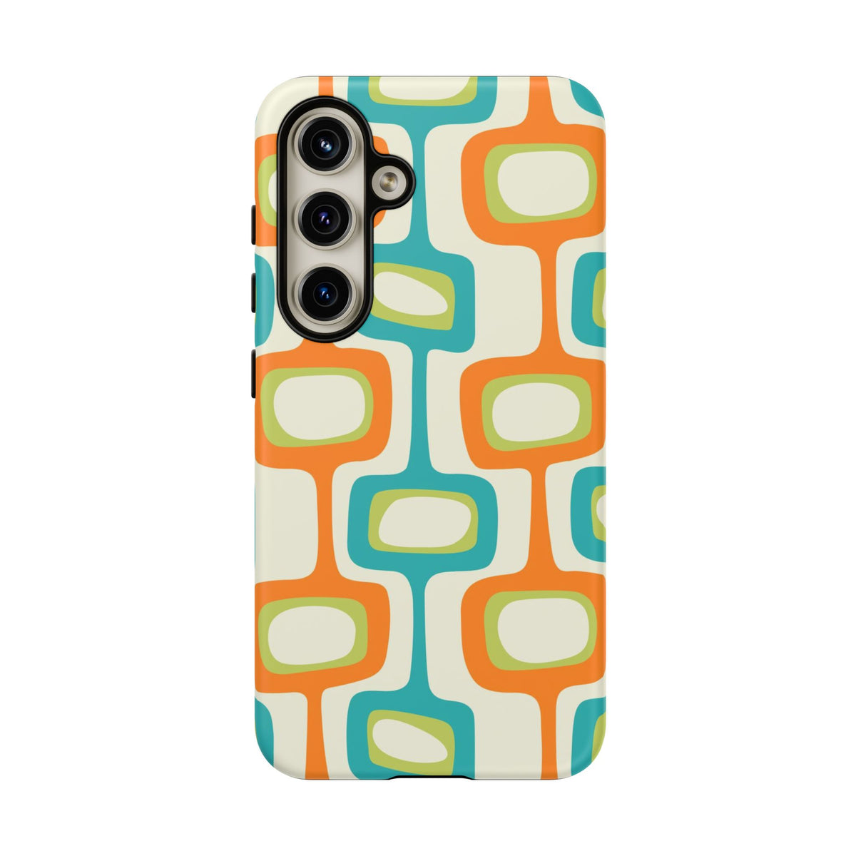 Mid Century Modern Groovy Googie Design, Colorful Smart Phone Tough Cases