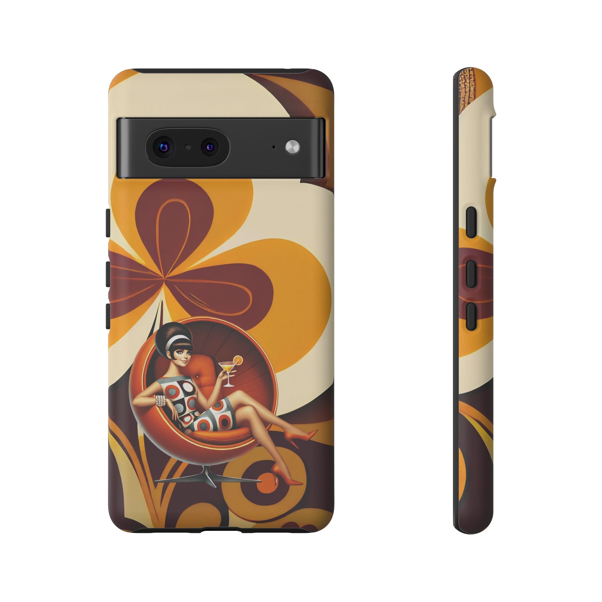 Groovy Mod 60s Retro Flower Power Phone Cases