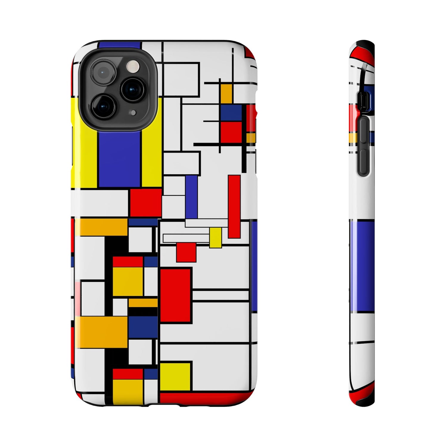 Retro Mod Mondrian, Mid Century Modern Style Tough Phone Case