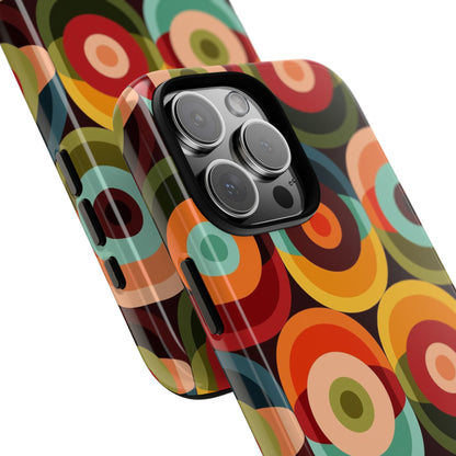Retro Groovy Space Orb, Funky Fun Tough Phone Case