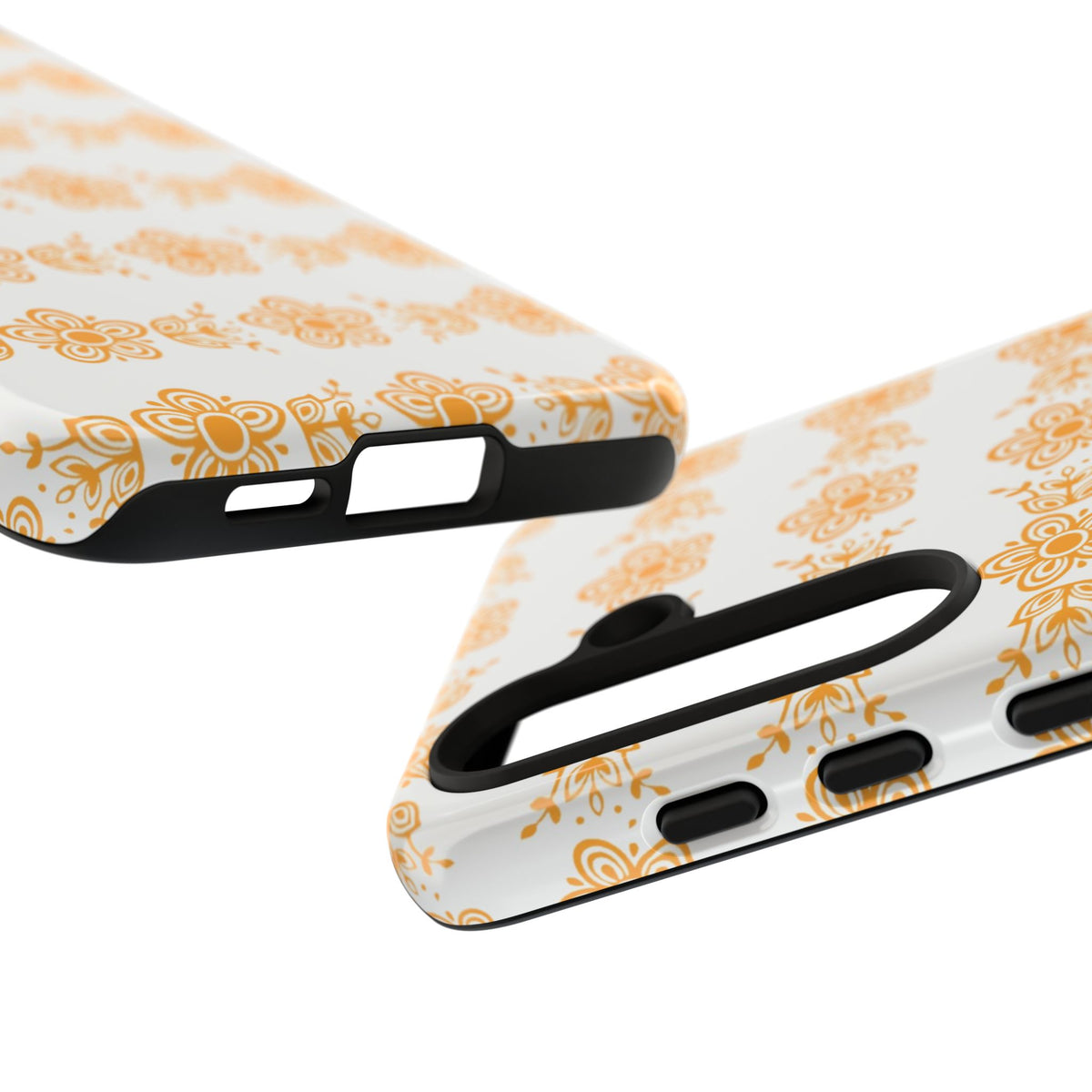 Pyrex Golden Butterfly Floral Phone Case, Tough Cases for Stylish Protection, Gift for Her, Durable, Trendy Floral Design, Cell Phone Cover
