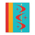 Atomic Boomerang Retro Red, Aqua Blue, Mustard Yellow Mid Century Modern Retro Wall Art - Mid Century Modern Gal