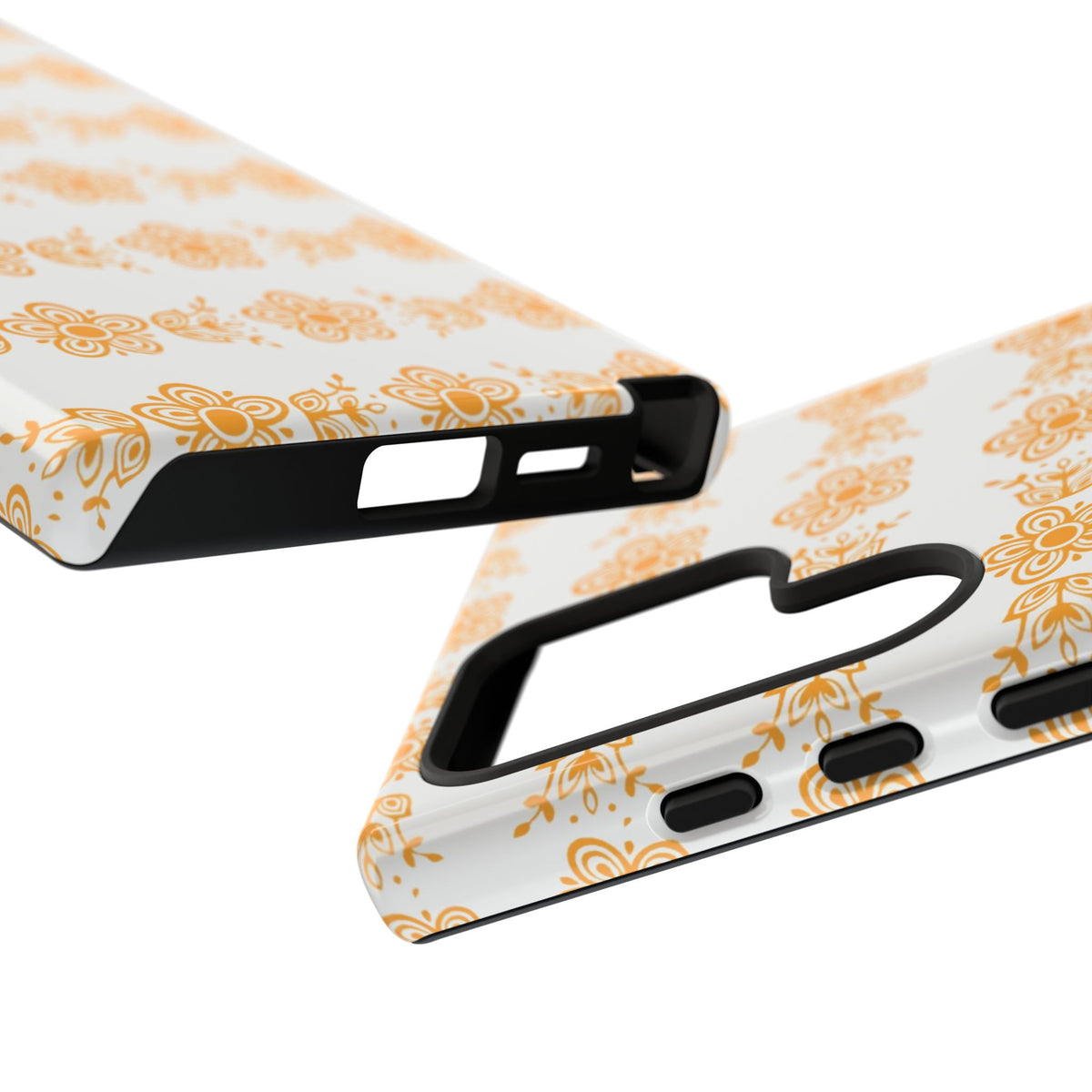 Pyrex Golden Butterfly Floral Phone Case, Tough Cases for Stylish Protection, Gift for Her, Durable, Trendy Floral Design, Cell Phone Cover