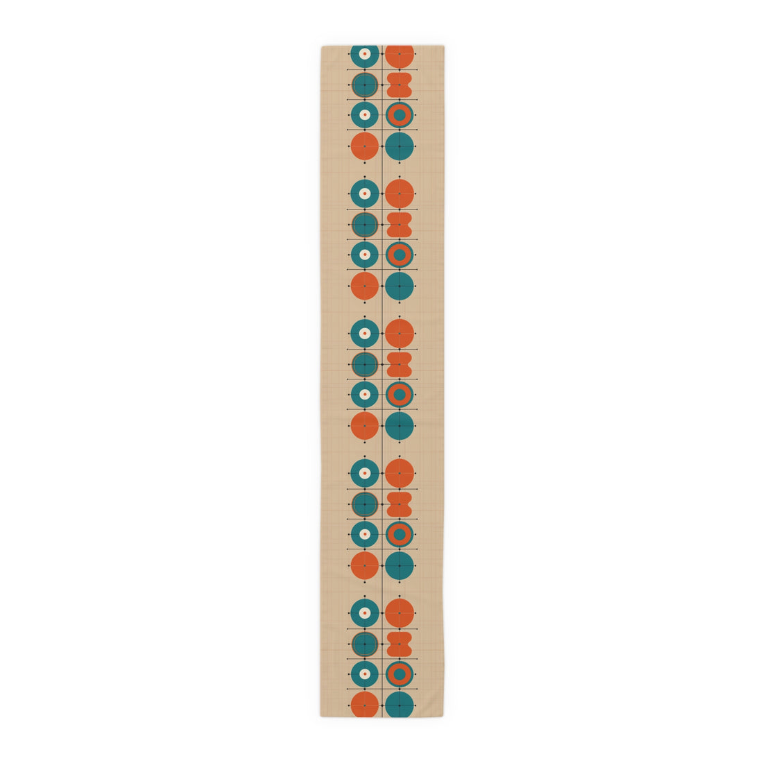 Mid Century Modern Minimalist Geometric Retro Table Runner - Mid Century Modern Gal