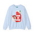 Vintage Santa, Kitschy Mid Century Modern Quirky Christmas Unisex Crewneck Holiday Sweatshirt - Mid Century Modern Gal