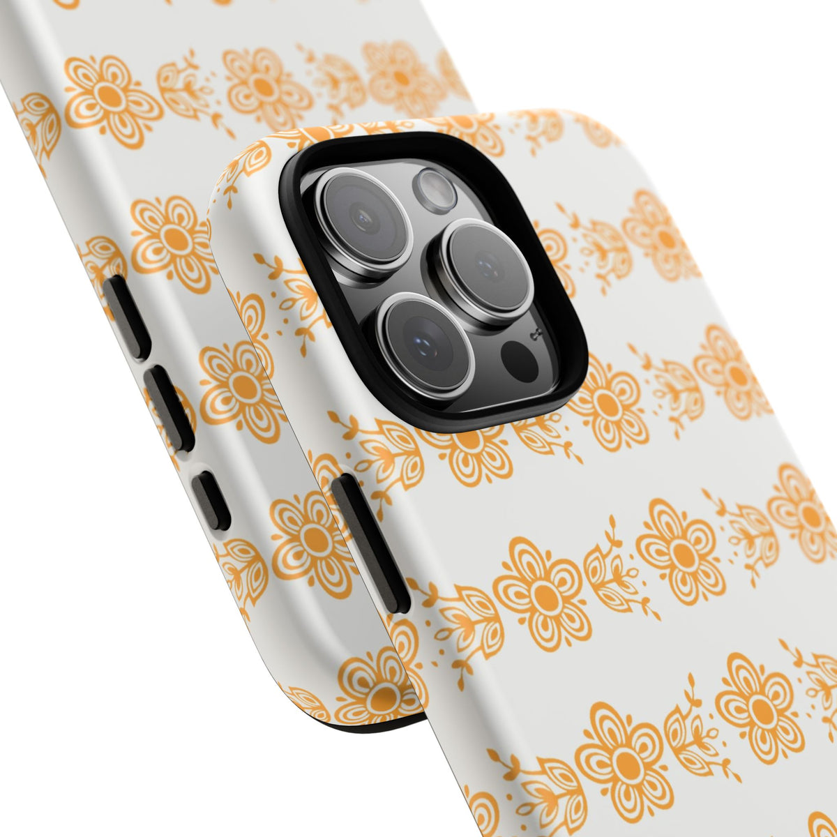 Pyrex Golden Butterfly Floral Phone Case, Tough Cases for Stylish Protection, Gift for Her, Durable, Trendy Floral Design, Cell Phone Cover