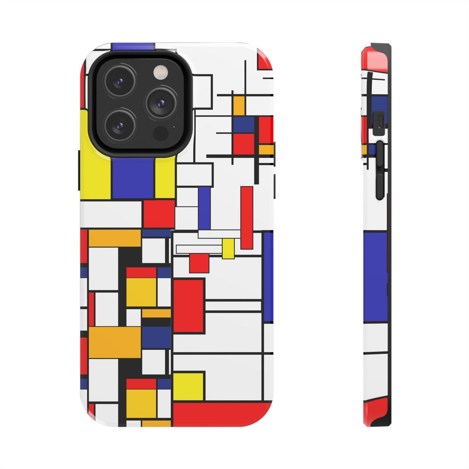 Retro Mod Mondrian, Mid Century Modern Style Tough Phone Case