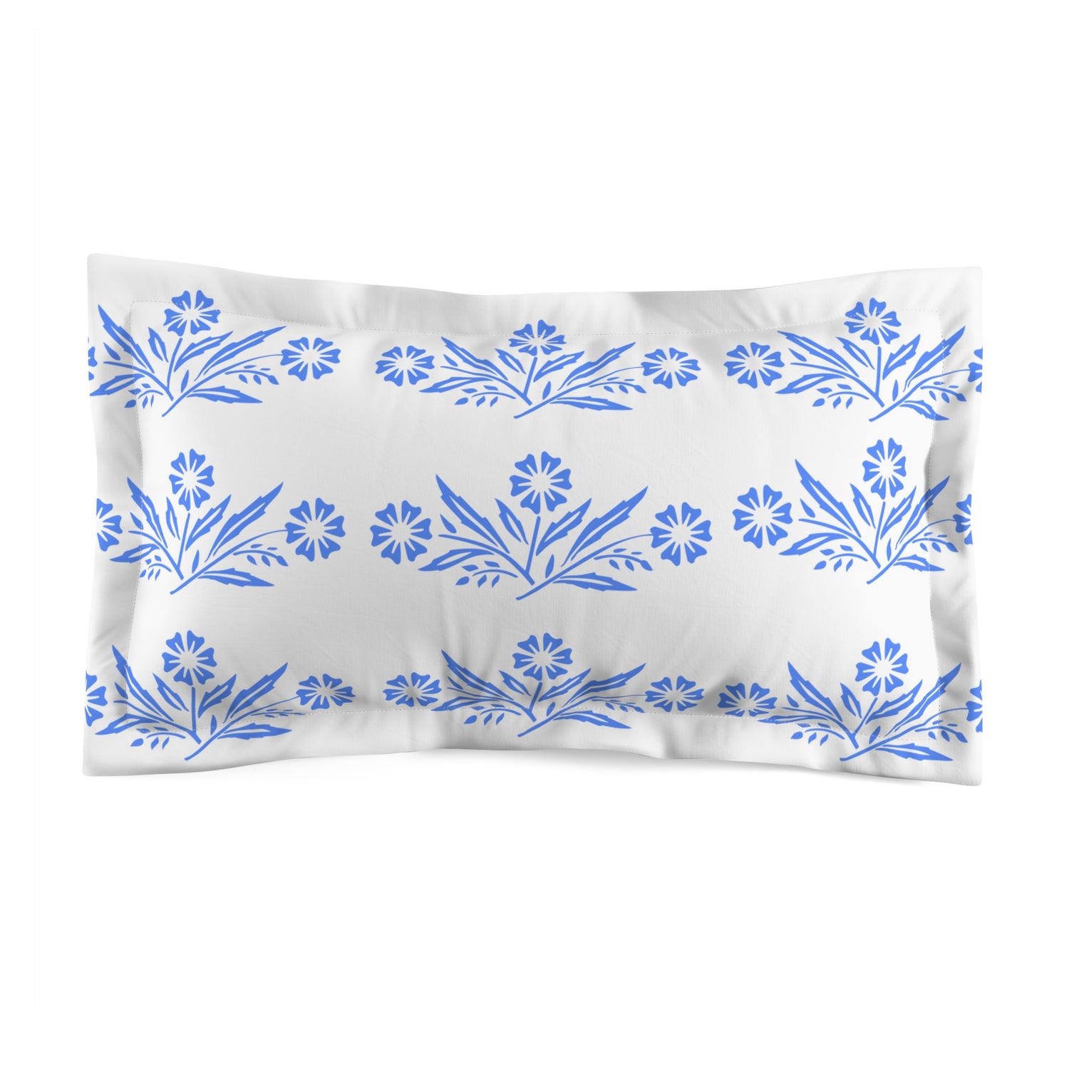 Pyrex Cornflower Pyrex Lover Collector Floral Pillow Sham - Mid Century Modern Gal