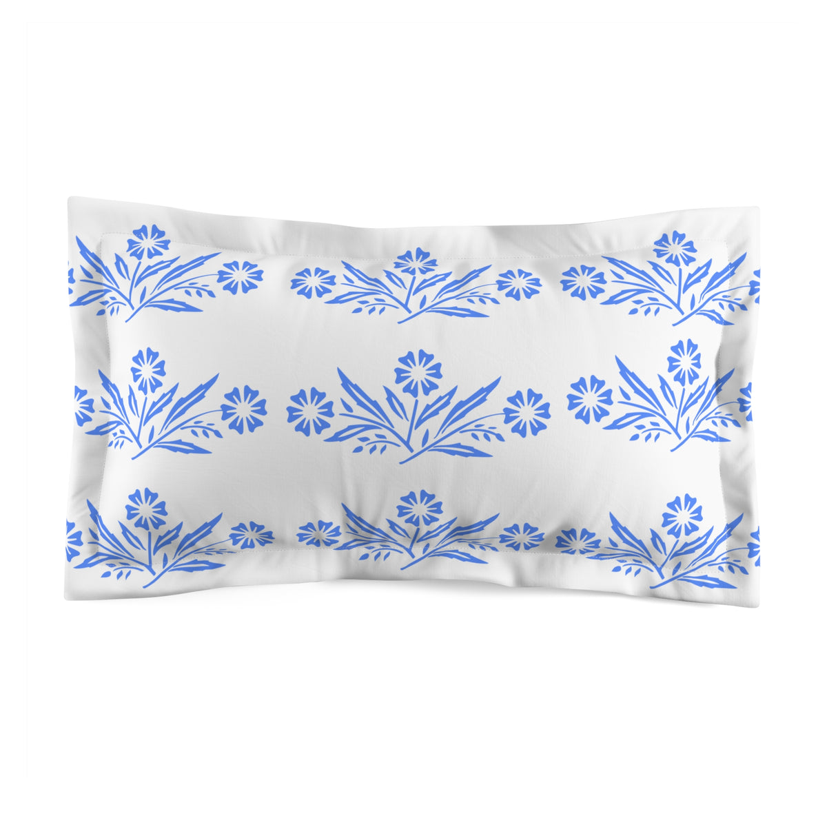 Pyrex Cornflower Pyrex Lover Collector Floral Pillow Sham - Mid Century Modern Gal