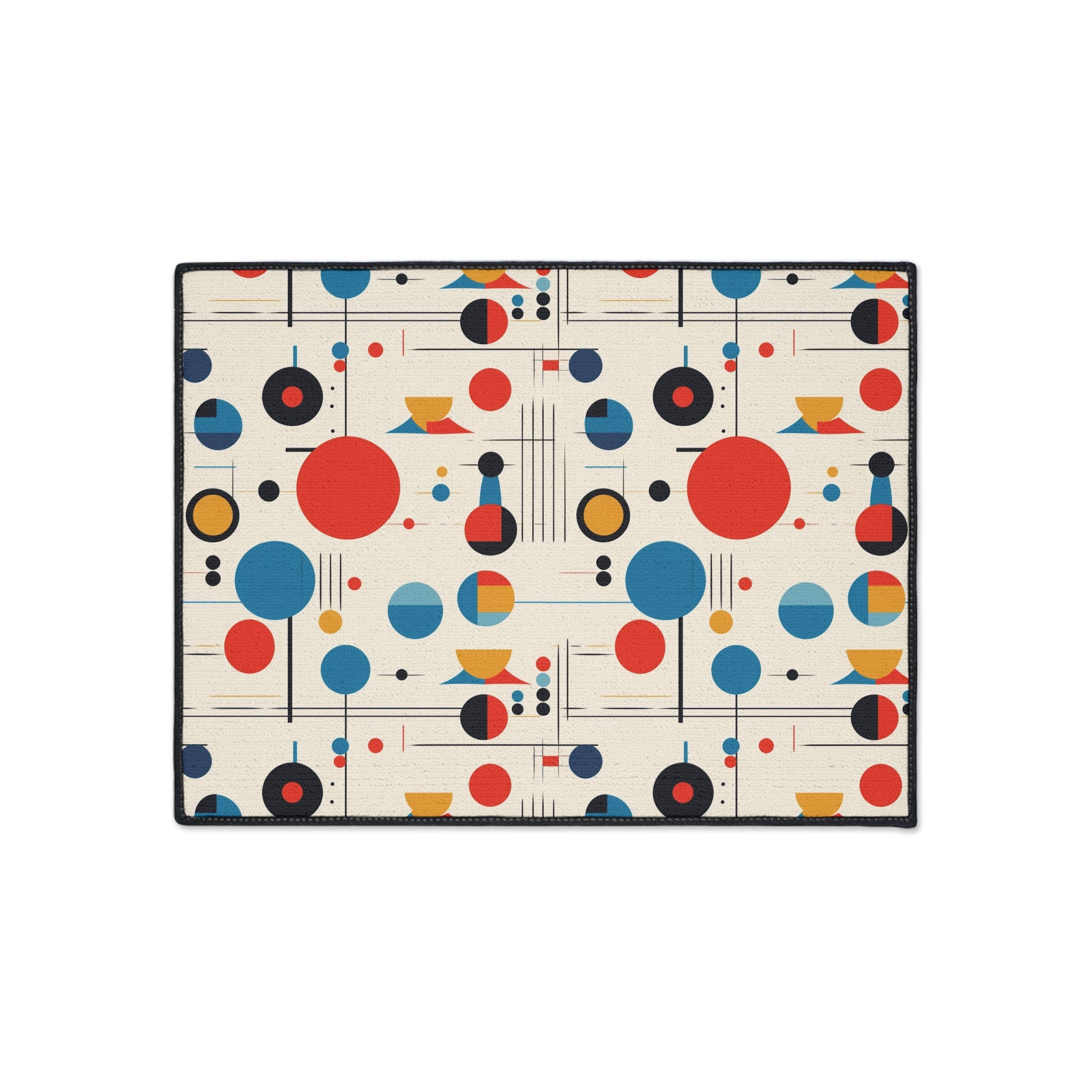 Mid Century Modern Bauhaus Designed Geometric MCM Floor Mat - Mid Century Modern Gal