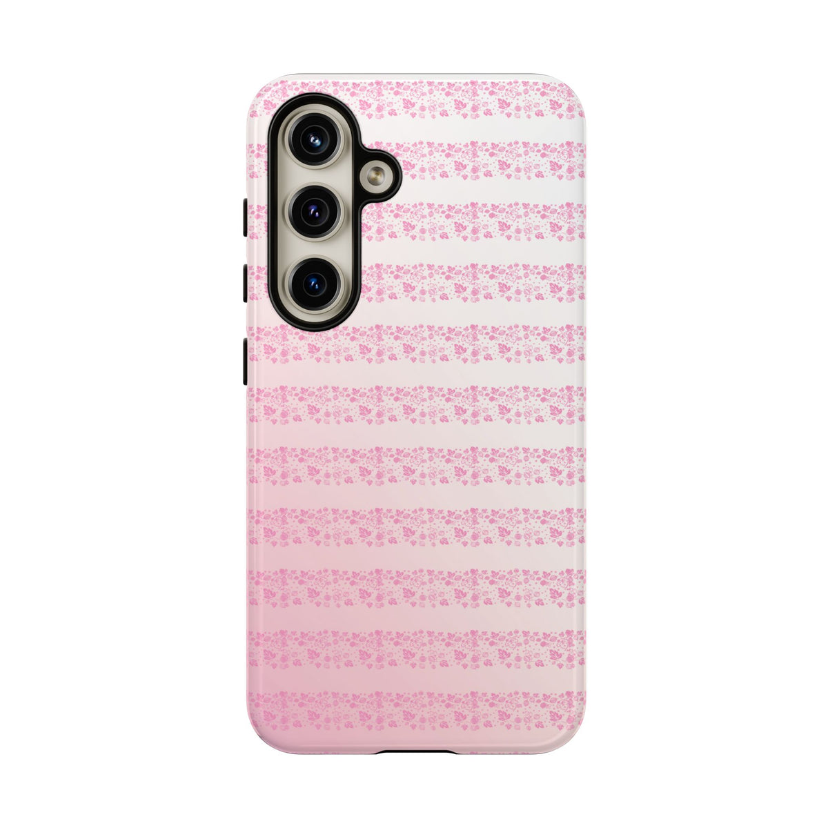 Pink Pyrex Gooseberry Striped Phone Case, Stylish Phone Cover, Tough Protective Case, Cute Cell Phone Case, Trending Gift for Her - Mid Century Modern Gal