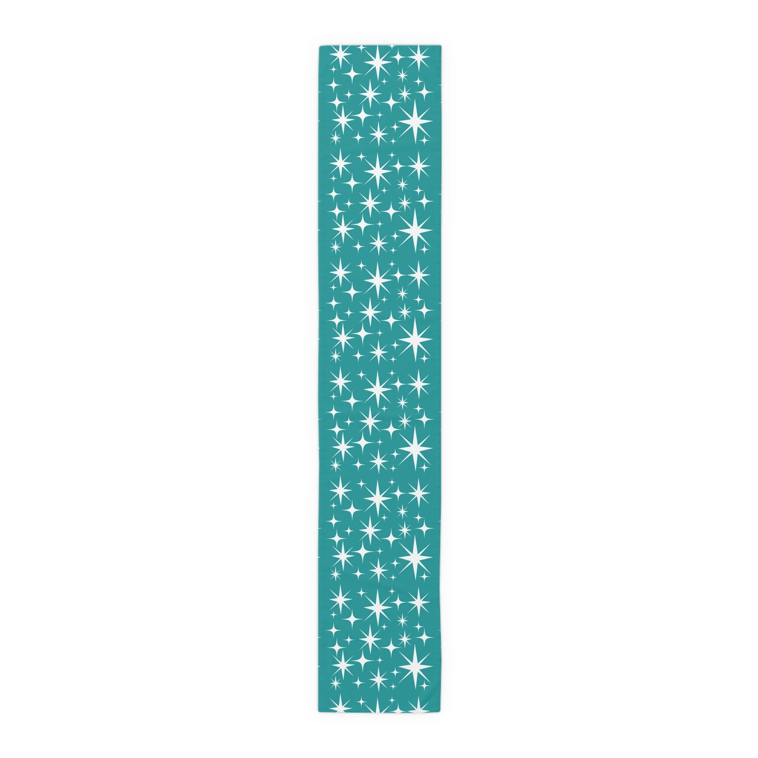 Mid Century Modern Atomic Starburst Aqua Blue Table Retro Table Runner - Mid Century Modern Gal