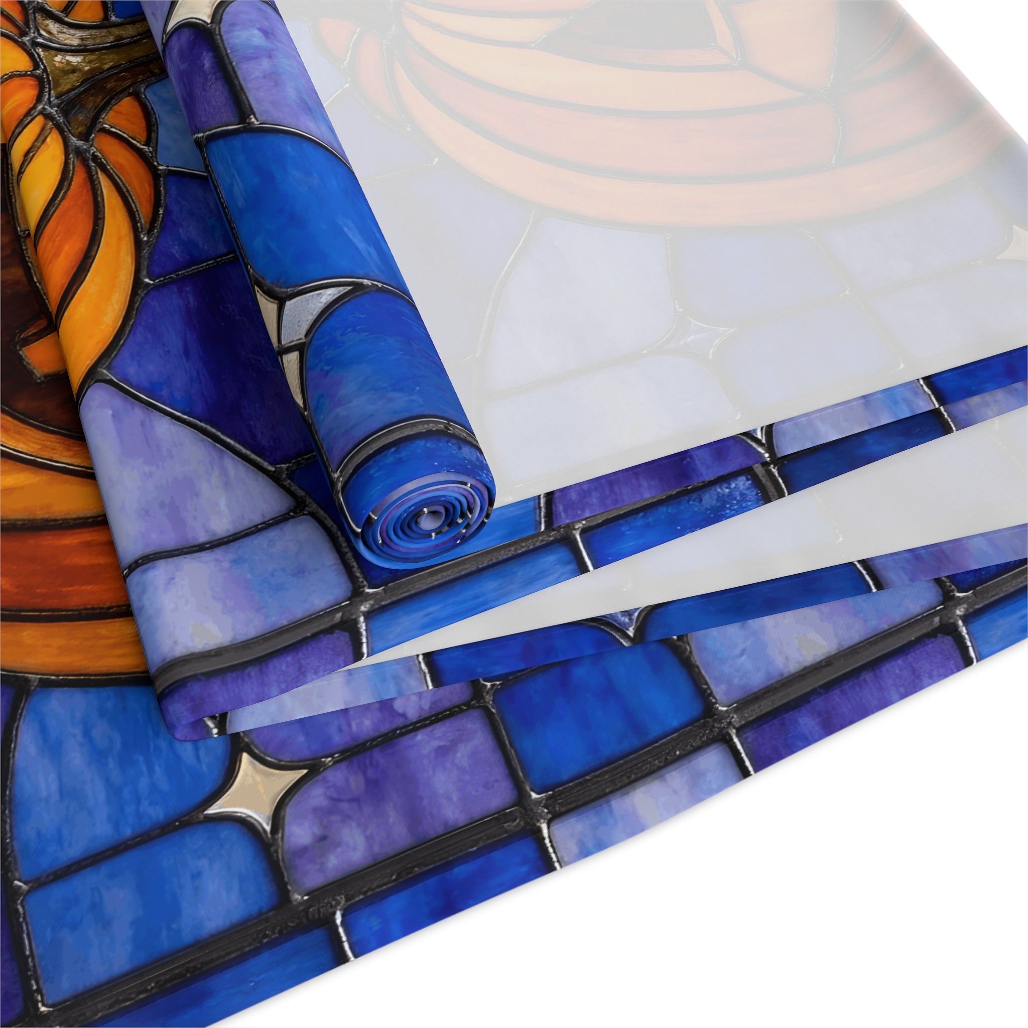 Halloween Stained Glass Style Jack-o&