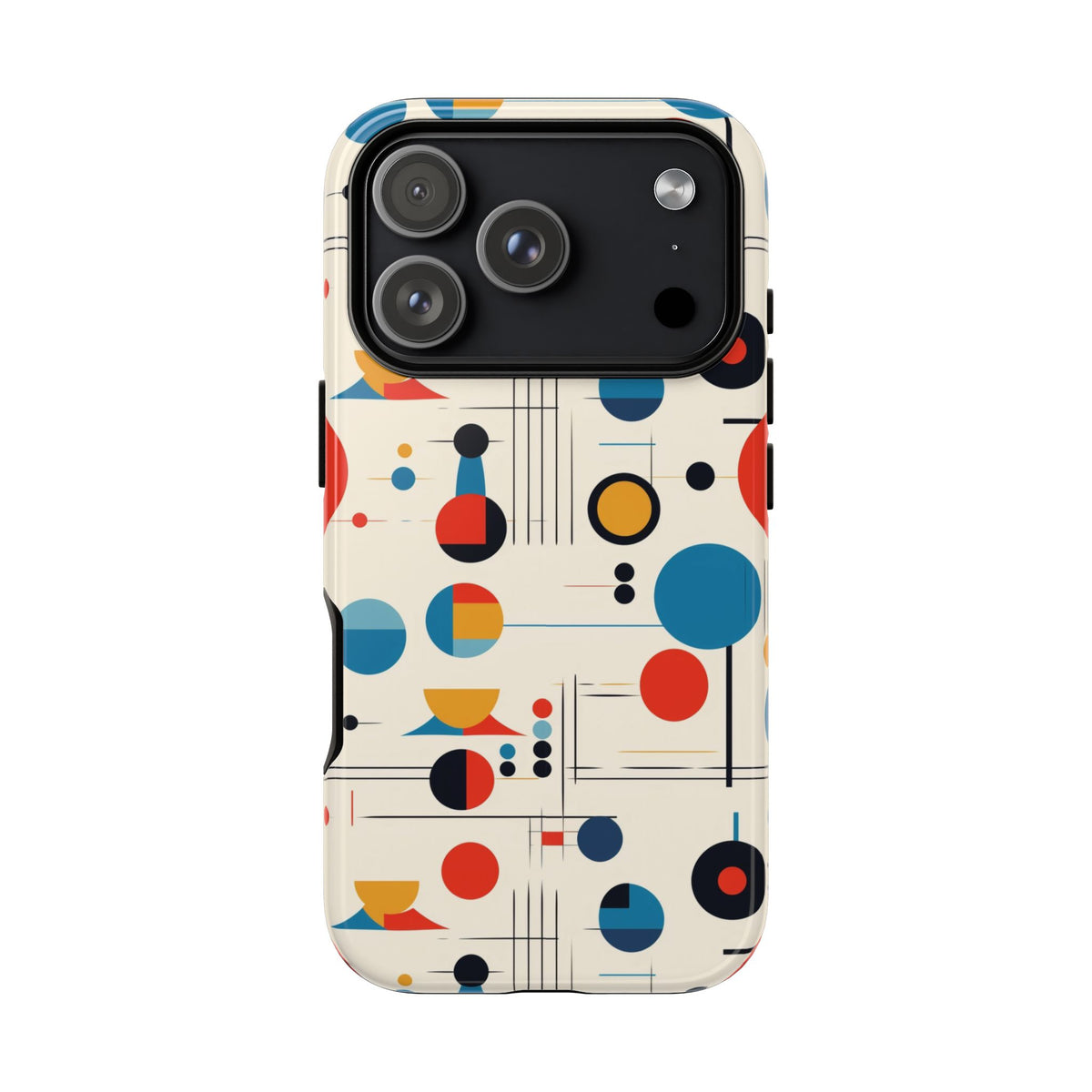 Mid Mod Bauhaus Designed iPhone, Samsung, Pixel Retro Phone Tough Cases